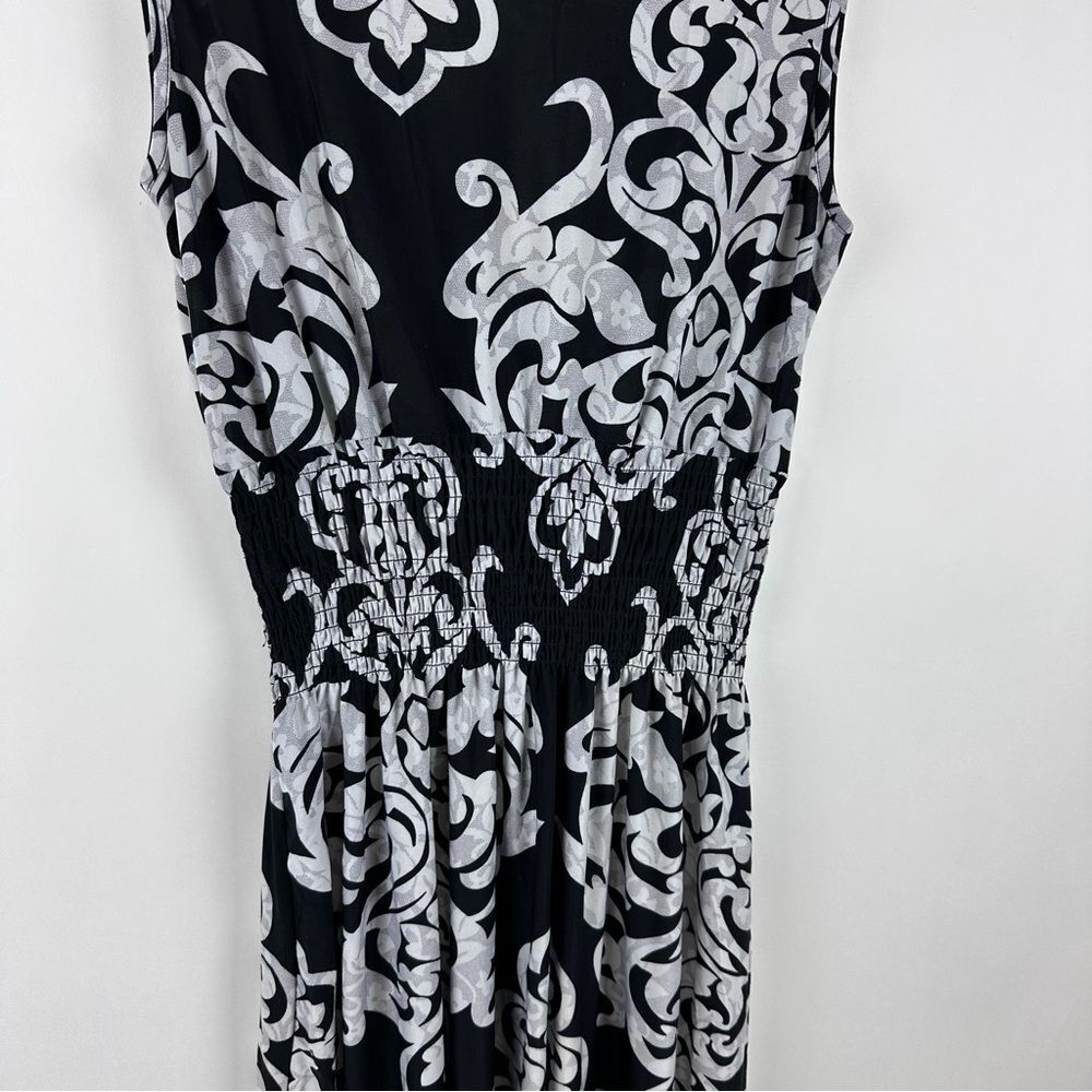 ACE Fashion Floral Maxi Dress V Neck Flowy Summer Dress Womens Size S - Picture 6 of 8